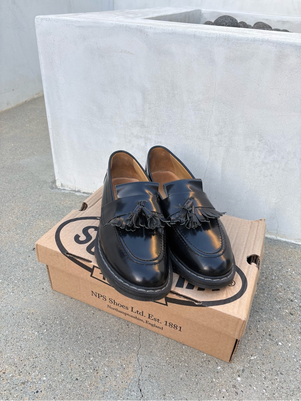 Classic Black Tassel Loafers for Men -
